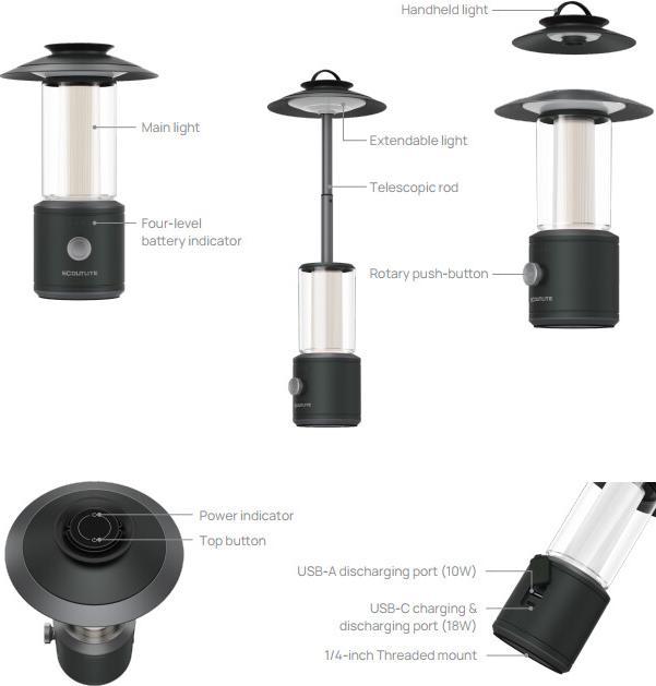 Produktbild Magicshine Multifunktionale Camping-Laterne