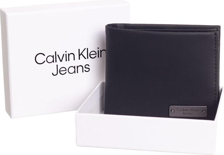 Actual product image Calvin Klein CKJ Plaque Bifold W/Coin Black