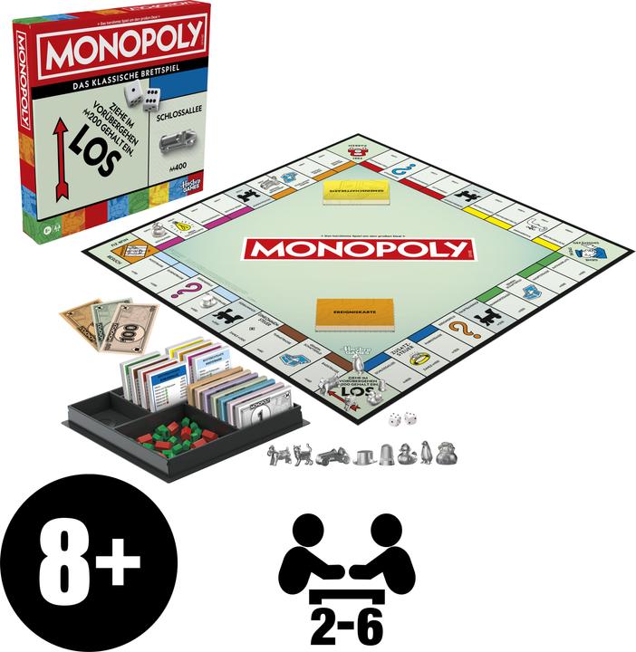 Actual product image Hasbro Gaming Monopoly Classic Refresh (German)