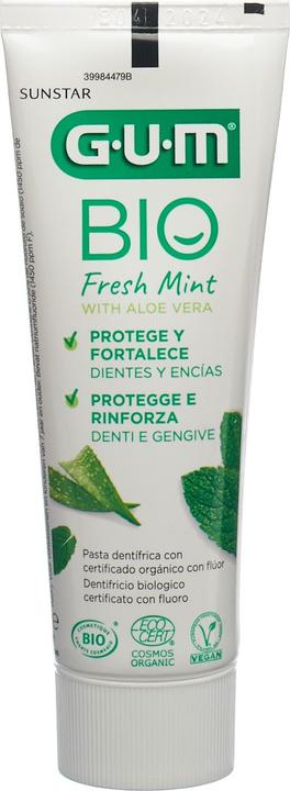 Actual product image GUM SUNSTAR Toothpaste Organic Paste (75 ml)