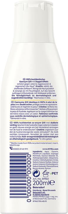 Image du produit NIVEA Lait démaquillant anti-rides Q10 Power (Lait nettoyant, 200 ml)