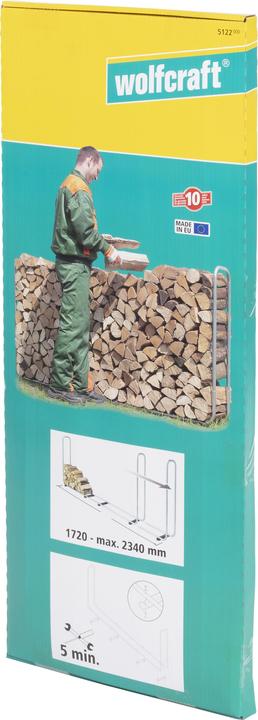Immagine prodotto wolfcraft wolfcraft 1 Stapelhilfe für Brennholz (234 x 31 x 104,5 cm)