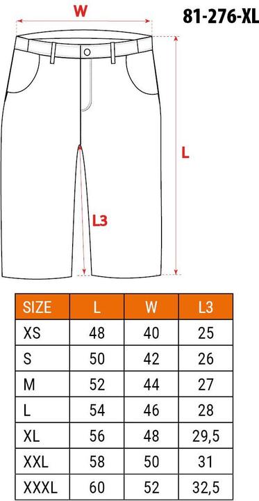 Produktbild Neo PREMIUM Shorts 62% Baumwolle 35% Polyester 3% Elasthan Grösse XL (XL)