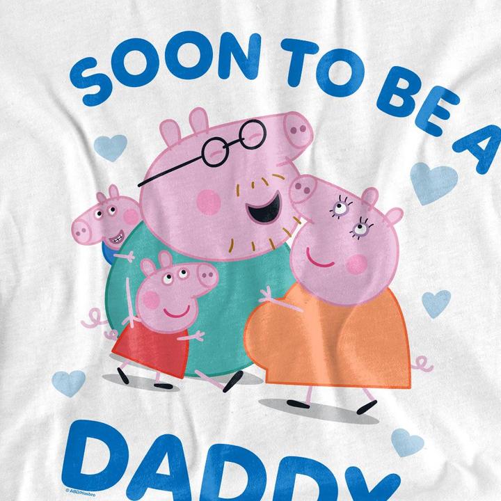 Actual product image Peppa Pig Mens Soon To Be Daddy Pig T-Shirt (XL)