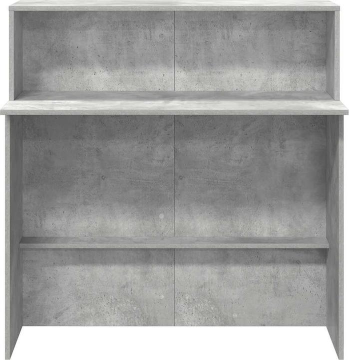 Actual product image VidaXL Reception counter concrete grey 100x50x103.5 cm wood-based reception counter