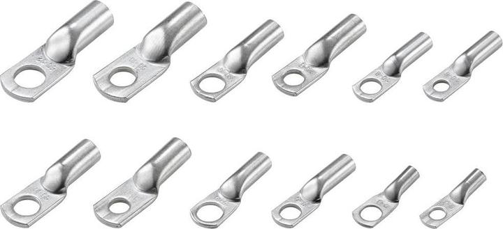 Image du produit Tru Components TC-11894512 Assortiment de cosses tubulaires 6 - 50mm² avec pince à sertir 6mm² 50mm² Argent 28