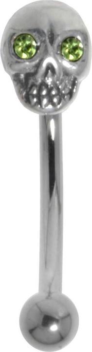 Produktbild Bijouteria Augenbrauenpiercing (Chirurgenstahl 316L, Kristall, Silber 925)