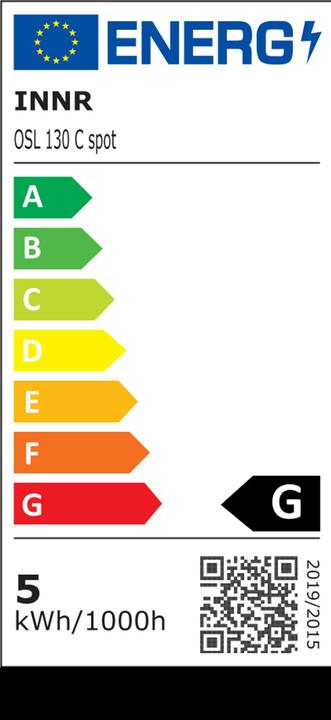 Energie-Label Innr OSL 130 C (4.50 W, 230 lm, 3 x, G)