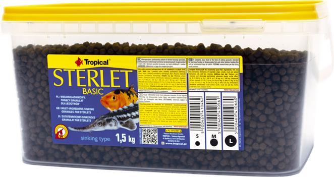 Image du produit Tropical Sterlet Basic Size M - Nourriture pour poissons de bassin - 1 5kg (Koï, 3000 ml)