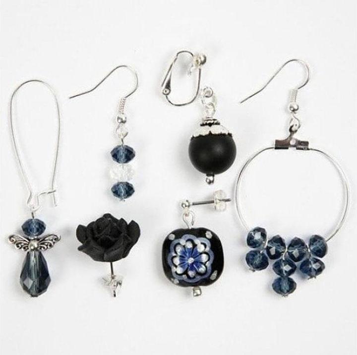 Actual product image Creativ Company Earring 25 mm Silver plated, 6 pcs. (Metal)
