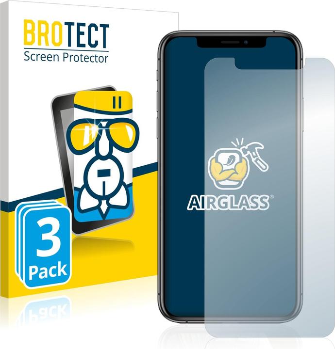 Image du produit BROTECT AirGlass Verre (3 pièce(s), Apple iPhone XS)