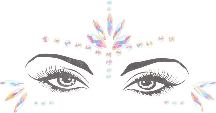 Actual product image Ouch! Body Jewelry Stickers - Face - Glow in the Dark