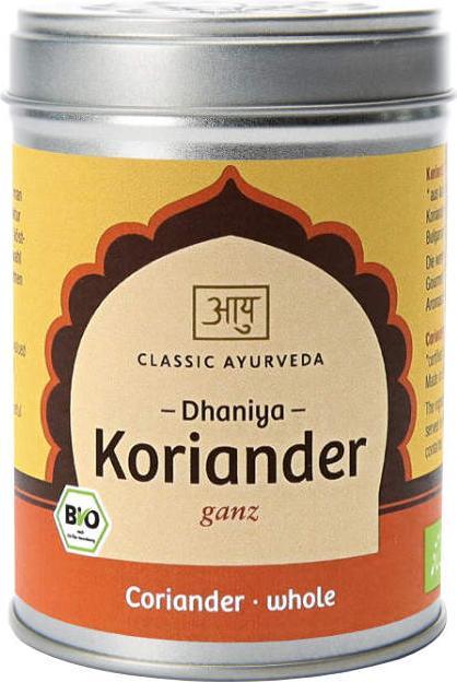 Image du produit Classic Ayurveda Coriandre, entière, bio (50 g)