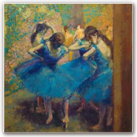 Immagine prodotto Trenddeko Degas - Le ballerine blu (30 x 30 cm)