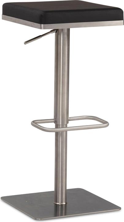 Produktbild FineBuy Barhocker Tresenhocker Schwarz Kunstleder Edelstahl Barstuhl Modern