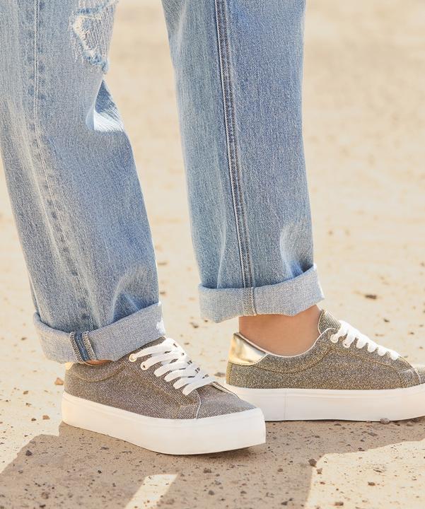 Produktbild Joe Browns Two-Tone Glitter Platform Low-Top Trainers (42)