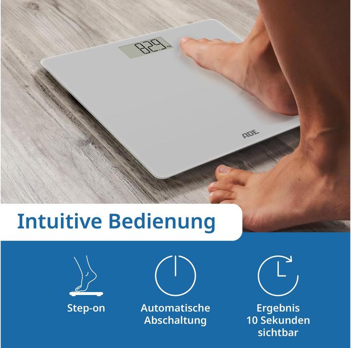Produktbild ADE Personenwaage Amina Silber, Displaytyp: Digital (180 kg)