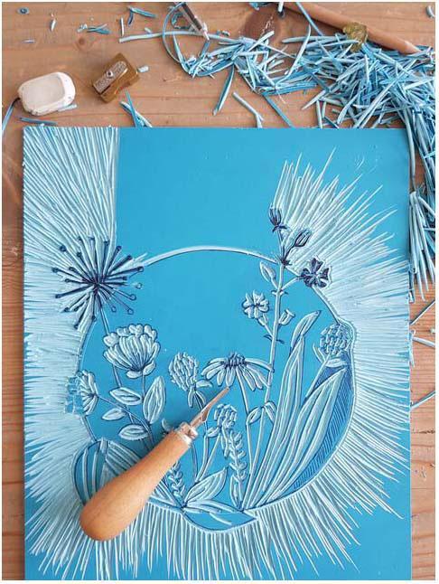 Actual product image Talens Linocut plate