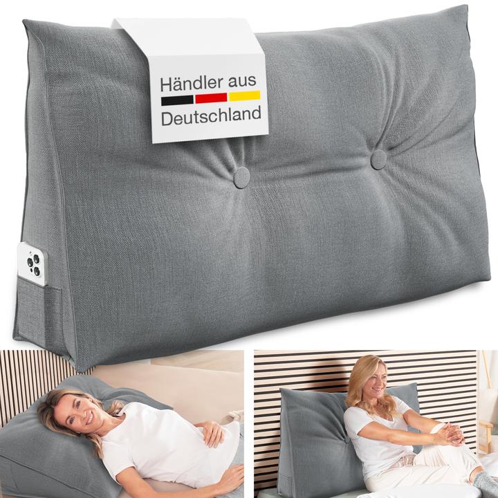 Immagine prodotto Aktivshop Cuscini per il letto e la schiena (90 x 20 x 50 cm)