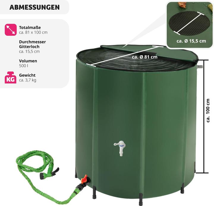 Image du produit tectake Réservoir d'eau de pluie (500 l)