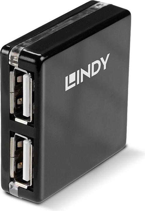 Produktbild Lindy USB 2.0 Mini Hub (USB-A, 2 Ports)
