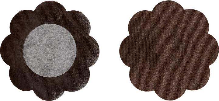 Bye Bra Satin Nippelabdeckungen 3 Pack Dark Brown M. (M, 3er Pack)