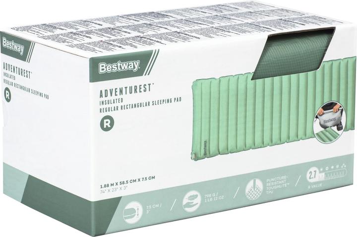 Actual product image Bestway AdventuRest™ inflatable single sleeping pad 188 x 58.5 x 7.5 cm