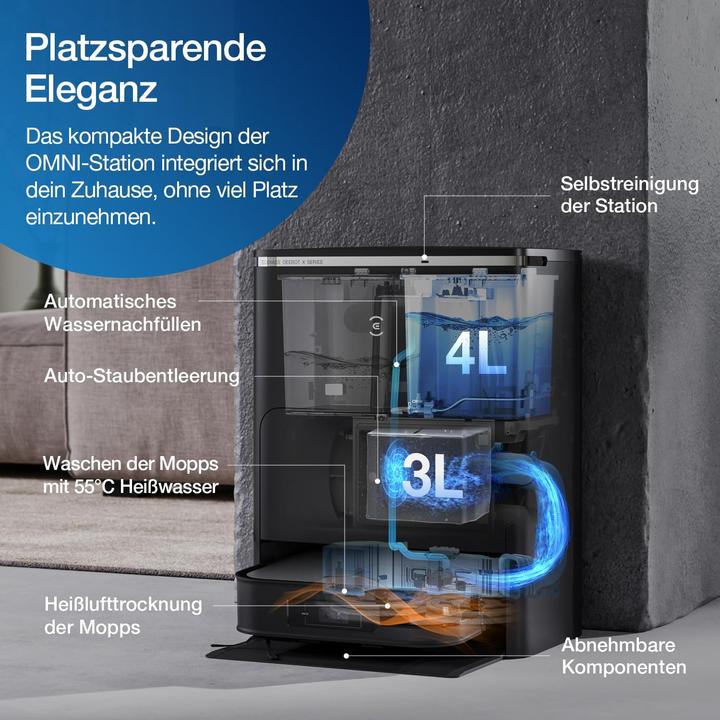 Image du produit Ecovacs Deebot X2 Omni (Robot d'aspiration et de nettoyage)