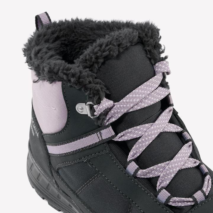 Immagine prodotto Quechua Scarpe invernali per bambini taglia 35-38 stringate, calde, impermeabili, da trekking - SH100 (38)
