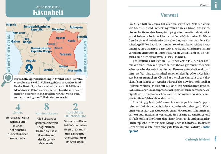 Produktbild Sprachführer Kisuaheli - Wort für Wort (Deutsch, Christoph Friedrich, 2024)