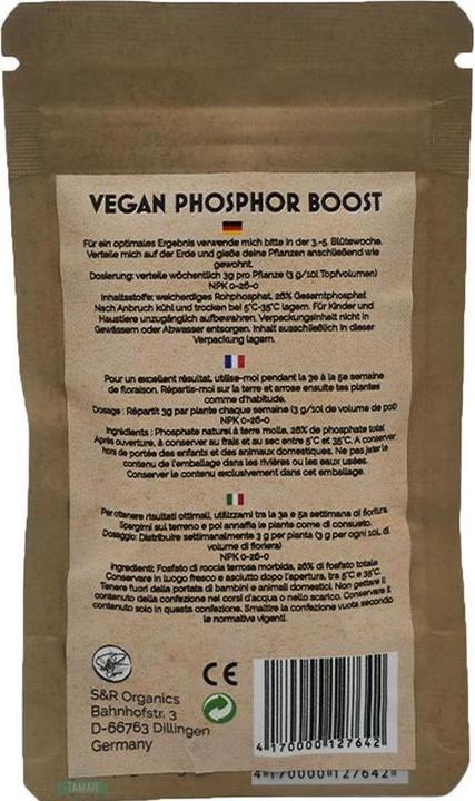 Nährwerte und Zutaten SR Organics Green Power 1l + Vegan Photsphor Boost Bag 10g (1.33 kg, 1 l)