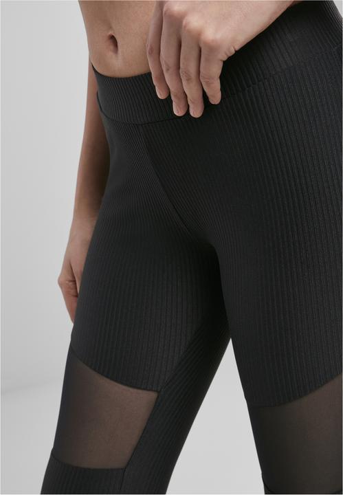 Immagine prodotto Urban Classics Leggings a costine Tech Mesh da donna (M)