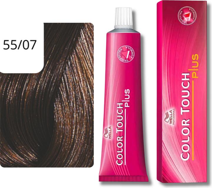 Actual product image Wella Colour Touch Plus (55/07 light brown intensive natural-brown)