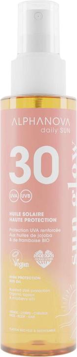 Image du produit Alphanova daily SUN Huile solaire sun GLOW SPF30 Fl 125 ml (Huile solaire, SPF 30, 125 ml)