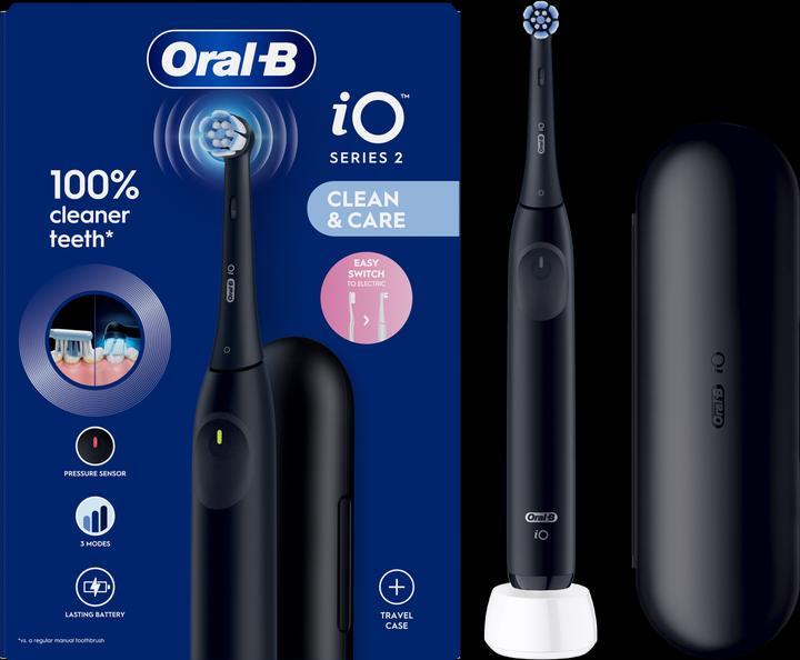 Image du produit Braun iOS2.1D9.2K Night Black + travel case (Brosse à dents oscillo-rotative)
