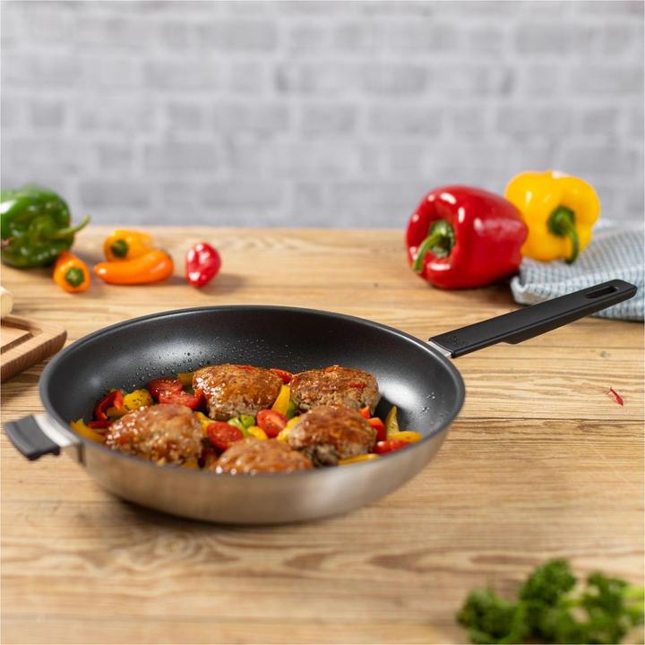 Immagine prodotto Kuhn Rikon SMART & COMPACT Poêle à frire Ø 28 cm (28 cm, Padella per friggere, Acciaio inossidabile)