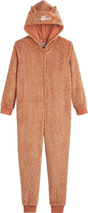 La Redoute Collections Kapuzen-Overall Roter Panda aus Fleece