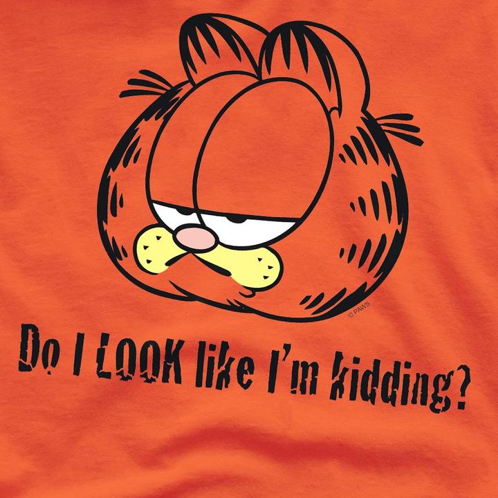 Immagine prodotto Garfield Do I Look Like I'm Kidding Maglietta Uomo (M)