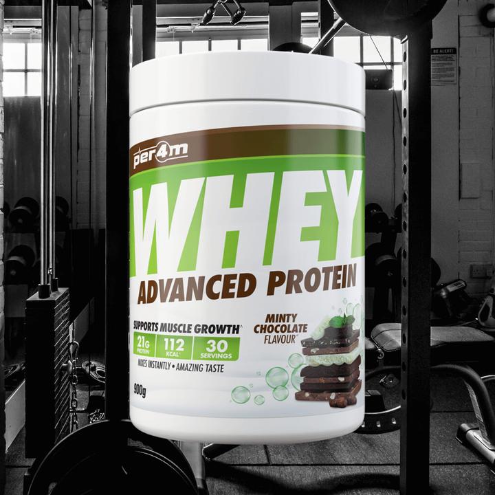 Actual product image Per4m Whey Advanced Protein (Minty Chocolate, 900.90 g)