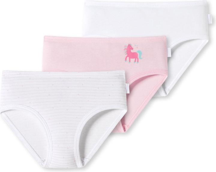 Produktbild Schiesser 3er Pack Kids Girls Feinripp Organic Cotton Slips / Unterhosen (92, 3er Pack)