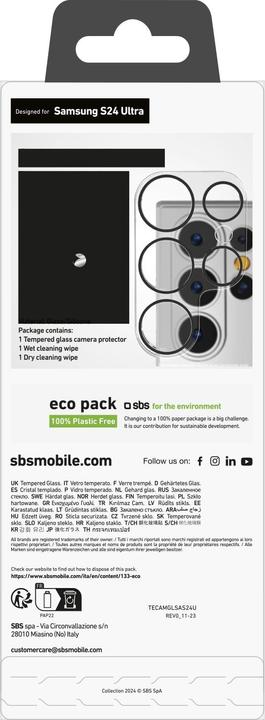 Actual product image SBS Camera lens protection (1 Piece, Samsung Galaxy S24 Ultra)