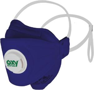 Produktbild Oxyline 10 x Faltmaske Aurora FFP3 300 NR D blau mit Ausatemventil - 10 Masken (FFP3, 10 x)