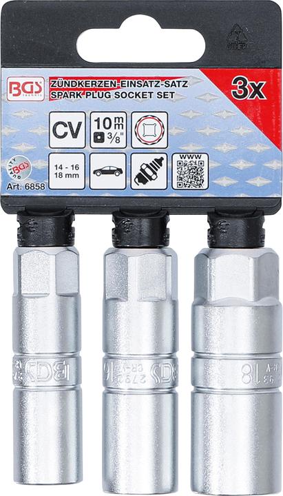 Immagine prodotto BGS 6858 Presa per candela a 3 pezzi da 14-16-18 mm