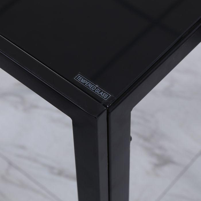 Immagine prodotto Swisshandel24 Esstisch Küchentisch grosser Tisch, modernes Design, 120cmx60cmx75cm, Schwarz (120 x 60 x 75 cm)
