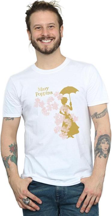 Immagine prodotto Disney Mary Poppins Floral Silhouette Maglietta Uomo (S)