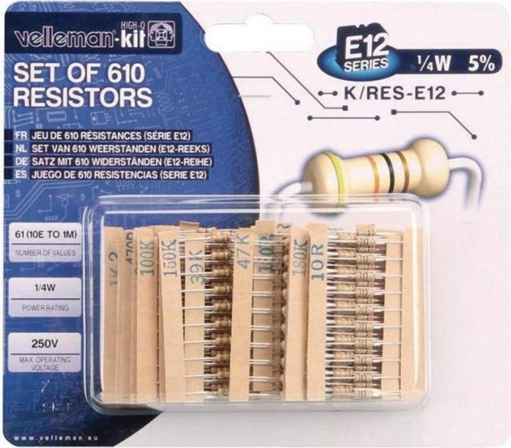 Velleman K/RESE12 Resistor Set