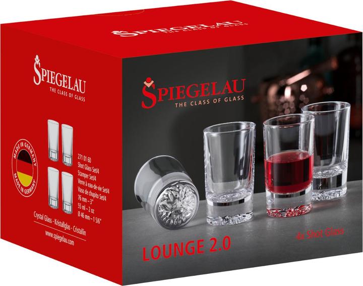 Produktbild Spiegelau Loungs 2.0 Stamper 4er Set (0.55 dl, 4 x, Schnapsgläser + Shotgläser)