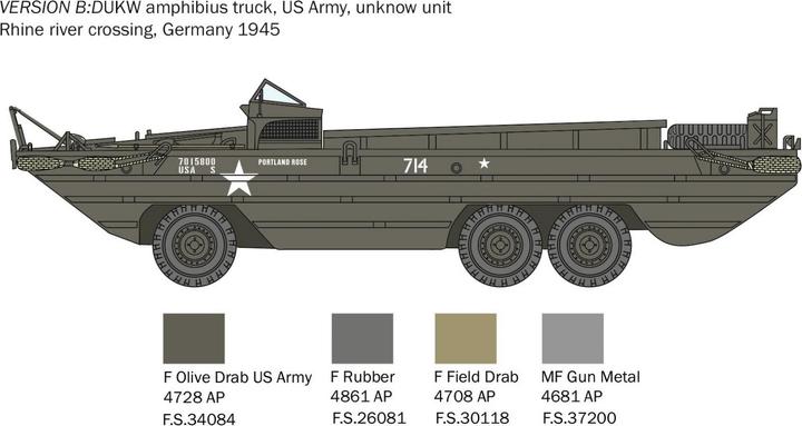 Actual product image Italeri Dukw