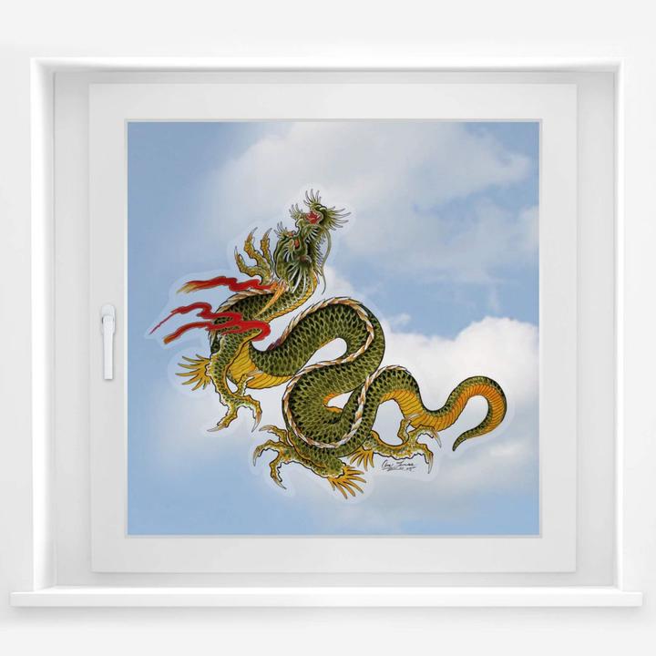 Actual product image Miami Ink Dragon (80 x 72 cm)