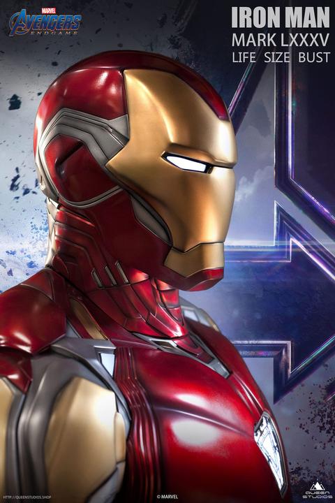 Actual product image Queen Studios Marvel's Avengers "Iron Man MK49/MK85" 1/1 Lifesize Bust Bundle